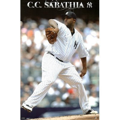 (22x34) New York Yankees (C.C. Sabathia) Sports Poster Print