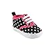 Luvable Friends Unisex Baby Crib Shoes, Black With Polka Dots, 6-12 Months