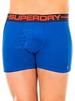 Superdry Pack x 2 Bóxers (Azul / Gris Jaspeado)