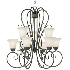 Ashley Chandelier in Bronze by Thomas Lighting