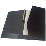 AIA Signature Black Leather Padfolio