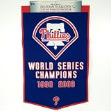 PHILADELPHIA PHILLIES OFFICIAL WOOL WORLD SERIES CHAMPS BANNER