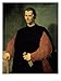 Portrait of Niccolo Machiavelli Art Giclee Poster Print by Santi Di Tito, 9x12