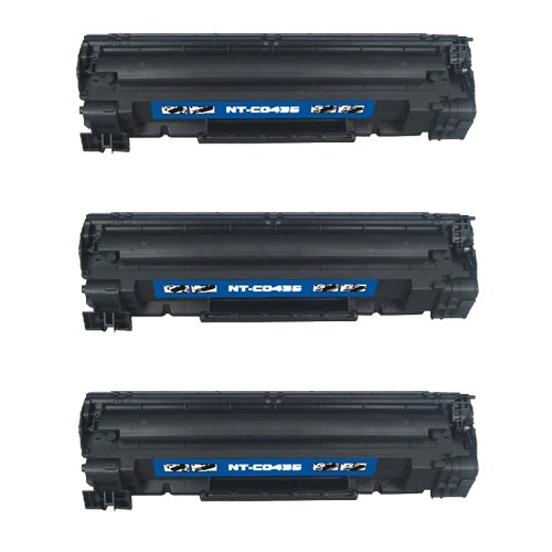 3-Pack HP 35A (CB435A) Compatible Brand 1,500 Page Yield Toner Cartridge For Use With The HP LaserJet P1002, P1003, P1004, P1005, P1006 and P1009 Printers