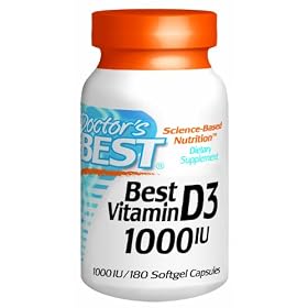 Doctors Best Vitamin D3, 180 Softgels, 1000Iu