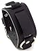 Nemesis #RB-K Wide Black Leather Cuff Watch Band