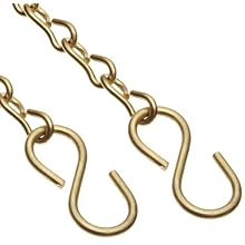 Dixon CH-B-12 Brass Cam and Groove Hose Fitting, Jack Chain with S-Hook, 12" Length
