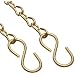 Dixon CH-B-12 Brass Cam and Groove Hose Fitting, Jack Chain with S-Hook, 12" Length