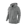 NIKE Damen Kapuzen Sweatjacke Squad Fleece Full Zip, dk grey heather/white, L, 410148