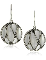 Argento Vivo "Lunar" Sterling Silver and Pearl Oxi "X" Earrings