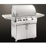 Fire Magic Gas Grills Aurora A540 Natural Gas Grill With Single Side Burner On Cart