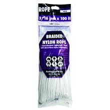 Rope King BN-316100 Braided Nylon Rope 3/16 inch x 100 feet