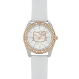 Hello Kitty - 4401503 - Montre Enfants - Quartz Analogique - Bracelet en Cuir - Blanc