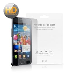 elago HD Professional Extreme Clear (Anti-Finger Print Coating) film Set for Samsung GALAXY S2 + Microfiber Cleaner