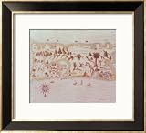 Map of the Island of Puerto Rico, 1599 Framed Art Poster Print by Samuel de Champlain, 22x19