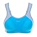 La Isla Women's No-Bounce Full-Support Racerback High Impact Sports Bra Light Blue 36DD