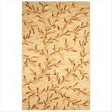 Appleton Rug Co. DI-645 Vines DI-645 Wool Hand Tufted Beige Transitional Rug Size: 5' x 8'