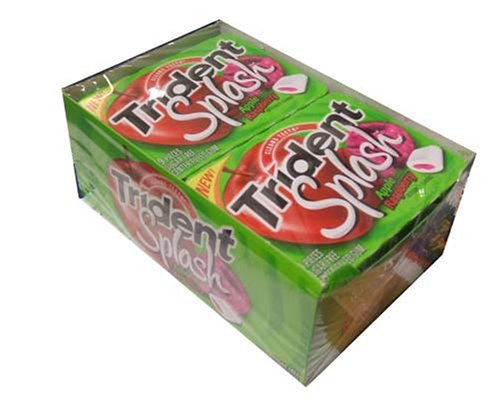 Trident Splash Apple with Raspberry Gum (10-9 Piece Packs) by Cadbury Adams