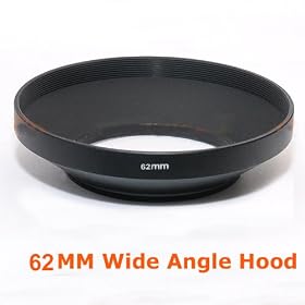 RainbowImaging 62mm Wide Metal Hood for 24mm 28mm 35mm Wide lens by Rainbow
