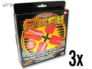 41mjb5JVFOL 3 Firefly RC Helicopter Replacement Parts Kits: Rotor Sets, Spacers, C Clips, Tail Fins + Ballasts