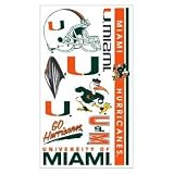 Miami (Florida) Hurricanes Temporary Tattoos Set (Set of 6 Sheets)