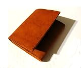 Genuine Leather Tri Fold Men's Wallet ~~Cognac/brown
