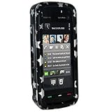 Amzer Stars Snap On Crystal Hard Case for Nokia XpressMusic 5800 (Black)