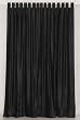 Black Velvet Curtains / Drapes / Panels - Tab Top (Loops)