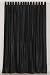 Black Velvet Curtains / Drapes / Panels - Tab Top (Loops)