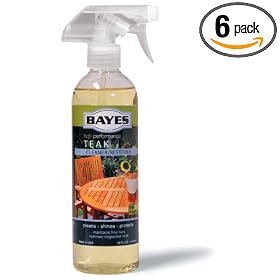 Bayes Premium Teak Cleaner, 16-Ounce Bottles (Pack of 6)