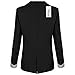 Meaneor Women's Cuffed Sleeve One Button Oversized Boyfriend Blazer Office Suit