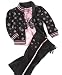 Apparel : Nannette Little Girl Glittered Jacket, Tee & Pants Set