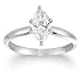 14k Choice of White or Yellow Gold Marquise Solitaire Diamond Engagement Ring (1 ct, H-I Color, SI2-I1 Clarity)