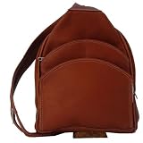 Piel Three-Pocket Sling Bag