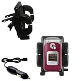 Sony Ericsson z530c Auto Vent Holder with Car Charger - Uses Gomadic TipExchange