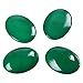 2pcs AAA Natural Chrysoprase Agate Translucent Oval Cabochon Arc Bottom Semi-precious Gemstone Cabochons 20x15mm or 0.79