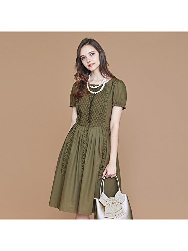 (トゥー ビー シック) TO BE CHIC シャーリング刺繍ドレス W5J02400__