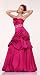 #1608 Fuchsia Satin Strapless Pageant Occasion Bal...