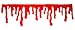 Drips of Blood Dripping Bleeding Halloween Window Cling Decoration