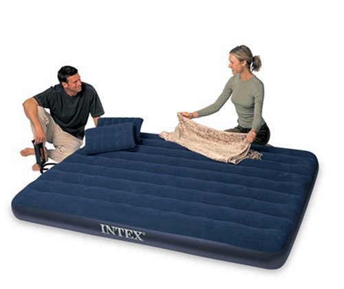 Queen Intex Deluxe Frame Raised Air Bed
