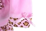 B T Kids Baby Infant Girls Pink Fleece Pink Leopard Print 3 Pc. Pant Set