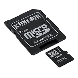 Kingston 16 GB Class 4 MicroSDHC Flash Card with SD Adapter SDC4/16GB
