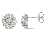 1 ct.t.w. Diamond Earrings in Silver, I3-I4, H-I-J