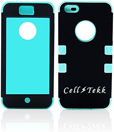 iPhone 5C Case,Cases,Cover [Cell Tekk] ~ 2 in1 Hybrid, Dual Layer, Durable,Silicone,Skin,Teal, Blue,Black,Apple,Dust Proof, Shockproof, Heavy Duty,Best,Review, Easy On/Off, Discounted, Price 1/2 Off MRSP Limited Supply-Buy Now!