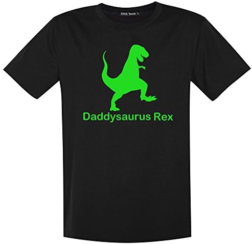 Daddysaurus Rex Funny Dinosaur Men's T-Shirt (M, Black1)