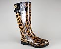 Leopard Print Rain Boot
