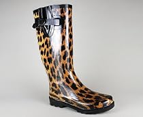 Leopard Print Rain Boot