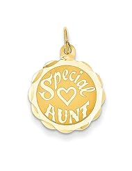 14k Yellow Gold Special Aunt Pendant. Metal Wt- 0.5g