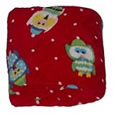 UPC 784857548907 product image for Holiday Time Plush Super Soft Red Hoot Owls Microplush Throw Blanket | upcitemdb.com