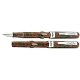 Conklin Mark Twain Crescent Red Dsrt St. Fountain Pen F